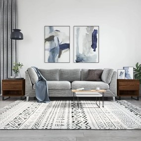 Tavolini Salotto 2pz Rovere Marrone 50x46x50 Legno Multistrato /