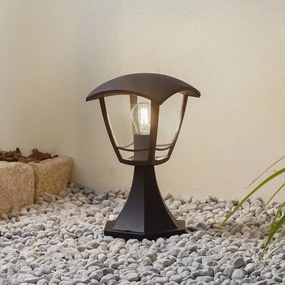 Lampioncino Lindby Isidoro, nero, altezza 28 cm, plastica