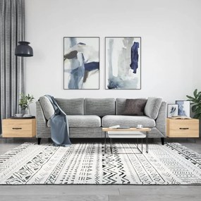 Tavolini Salotto 2pz Rovere Sonoma 50x50x40cm Legno Multistrato /