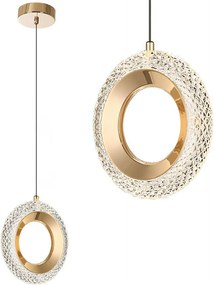 Lampadario a Sospensione in Cristallo G119-1CP GOLD