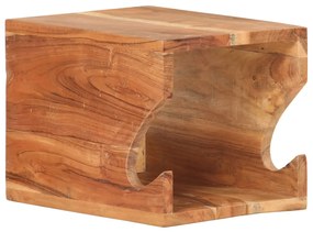 Supporto Bicicletta Da Parete 35x25x25 Cm İn Legno Di Acacia /