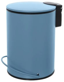 Pattumiera in acciaio 3 litri blu soft-close con secchio estraibile Spring