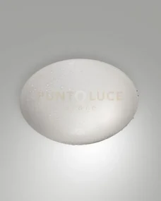 Pandora plafoniera bianca d.30 ip44 1 luce attacco e27