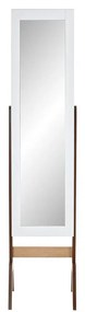 Portagioie Verticale DKD Home Decor Specchio Velluto MDF Tradizionale (35,7 x 35,8 x 154 cm)