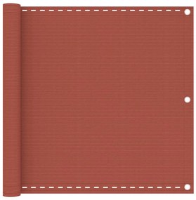 Paravento Da Balcone Terracotta 90x300 Cm İn Hdpe /
