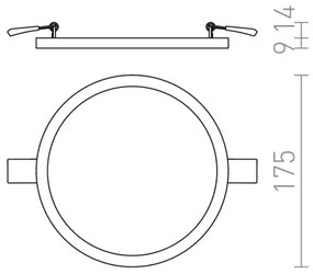 RED - Design Rendl - R12765 - Faretto LED da incasso HUE LED/18W/230V