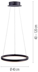 Paul Neuhaus 2381-13 - Lampadario LED dimmerabile su filo TITUS LED/28W/230V