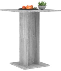 Tavolo da bistrot grigio sonoma 60x60x75 cm legno multistrato