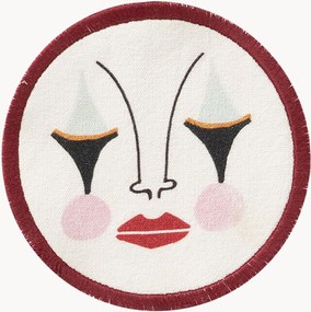 Set di 4 sottobicchieri dipinti a mano Pierrot