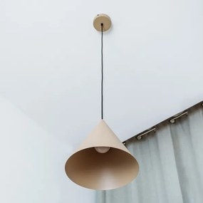 Lampadario a sospensione ETNA II 1xE27/15W/230V Ø 25 cm beige