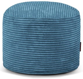 Puof a sacco blu con rivestimento in velluto a coste Mini – SLOWDOWN