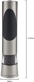Cole&Mason - Set di macinini elettrici per sale e pepe RICHMOND 2 pezzi 6xAAA