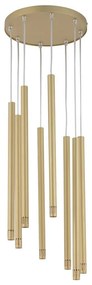 Lampadario su corda STALACTITE LASER 8xG9/3W/230V oro