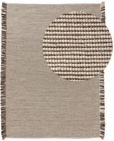 benuta Pure Tappeto di lana Mary Beige/Marrone 120x170 cm - Tappeto fibra naturale