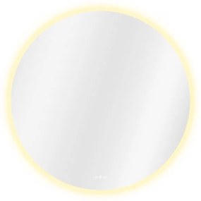 Specchio con illuminazione integrata bagno tondo SENSEA L 120 x H 120 x P 2.9 cm trasparente