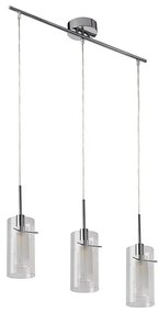 Searchlight 3303-3CC - Lampadario a sospensione con filo DUO 3xE14/60W/230V cromo lucido