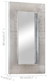 Specchio Stile Aviatore 80x50 cm in Metallo