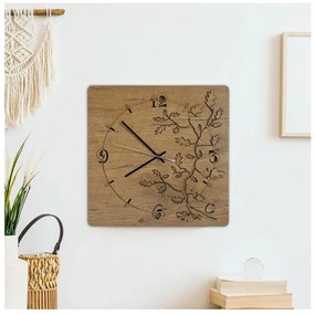 Li-Go 5499/DUB2 - Orologio da parete 1xAA 40x40 cm rovere