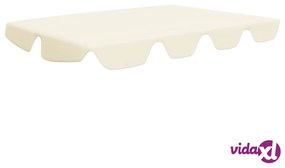 vidaXL Baldacchino per Dondolo Giardino Crema 150/130x70/105 cm