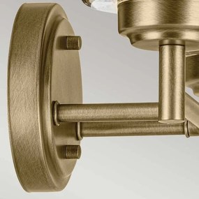 Kichler KL-WINSLOW-2W-NBR - Applique WINSLOW 2xE27/60W/230V ottone