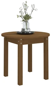 Tavolino da salotto miele Ø 45x40 cm in legno massello di pino