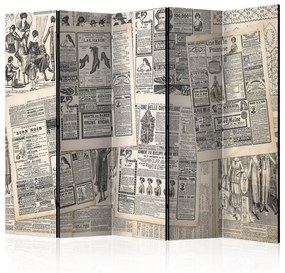 Paravento Vintage Newspapers II [Room Dividers]