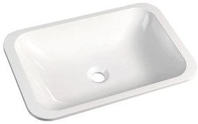 Lavabo bianco in composito minerale 55x36 cm Japura – Sapho