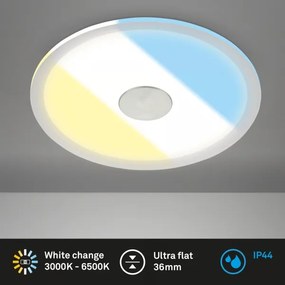 Briloner 7481019 - Plafoniera LED da soffitto per bagno LED/12W/230V 3000/4000/6500K IP44 bianca