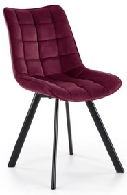 Sedia da pranzo COMORO, 1 pezzo, rosso scuro