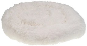 Cuccia per cani finta pelliccia bianco ⌀ 50 cm KULU Beliani