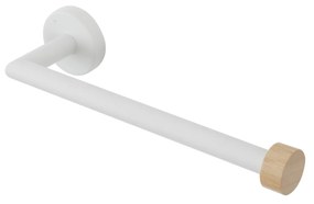 Portasalviette a Parete 25 Cm Feridras "Haiti" Bianco/Bambù