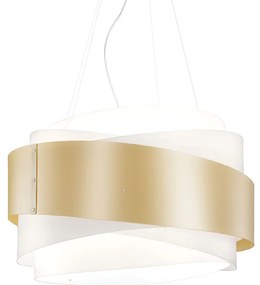 Sospensione Moderna 1 Luce Bea In Polilux Oro D60 Made In Italy