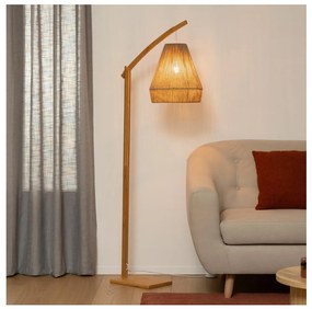 Atmosphera - Lampada con piedistallo PALM 1xE27/60W/230V bambù/canapa