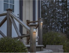 Set di 2 luci LED solari a parete in acciaio inox, altezza 8 cm Wally - Star Trading