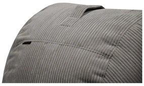 Puof a sacco color senape con rivestimento in velluto a coste Roll 105 – SLOWDOWN