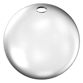 Rosone Contemporaneo Rubber Metallo Bianco Medio
