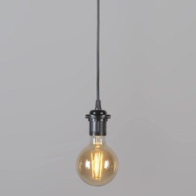 Set di 2 lampade a sospensione retrò nere 50 cm - Granny Frame