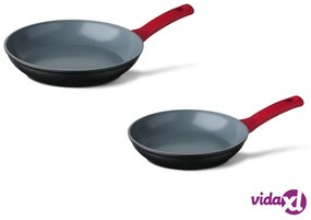 CUISINOX Set Padelle 2 pz Rosso