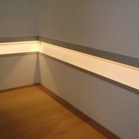 Profilo Segnapasso Incassato 1m e 2m - Bianco Variante Lunghezza Profilo 1 metro