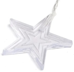 Aigostar - Catena luminosa LED da esterno per Natale 168xLED 3x1,5m IP44 bianco caldo a forma di stelle