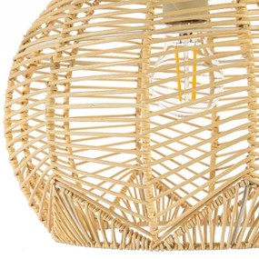 Immax 08258L - Lampadario a sospensione con filo PELO 1xE27/40W/230V diametro 30 cm rattan