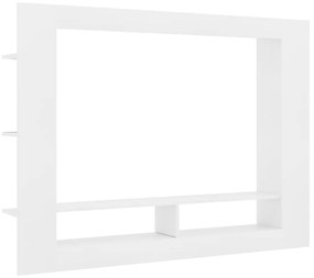 Mobile Porta TV Bianco 152x22x113 cm in Legno Multistrato