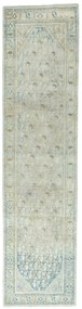 Hamedan Tappeto 100x400 Blu (Iran) Annodato A Mano