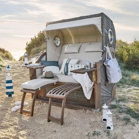 Poltrona da spiaggia in vimini Clifford Beach