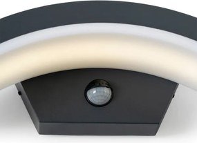 Brilagi - Lampada da parete LED esterna con sensore ARCELO LED/8W/230V IP54