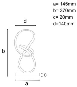 Lampada da tavolo LED dimmerabile LED/26W/230V 3000/4000/6500K bianco