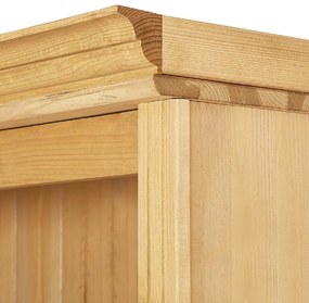 Libreria di colore naturale in pino massiccio 74x223x37 cm Anita – Støraa