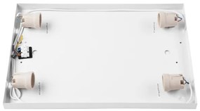 Plafoniera NATURAL SQUARE 4xE27/15W/230V 45x45 cm pino