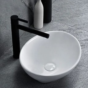 REA-U0623 - Lavabo da appoggio SOFIA MINI 27x34 cm ceramica/bianco lucido