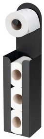 WENKO 26059100 - Porta rotoli AGIRA 12x54 cm nero